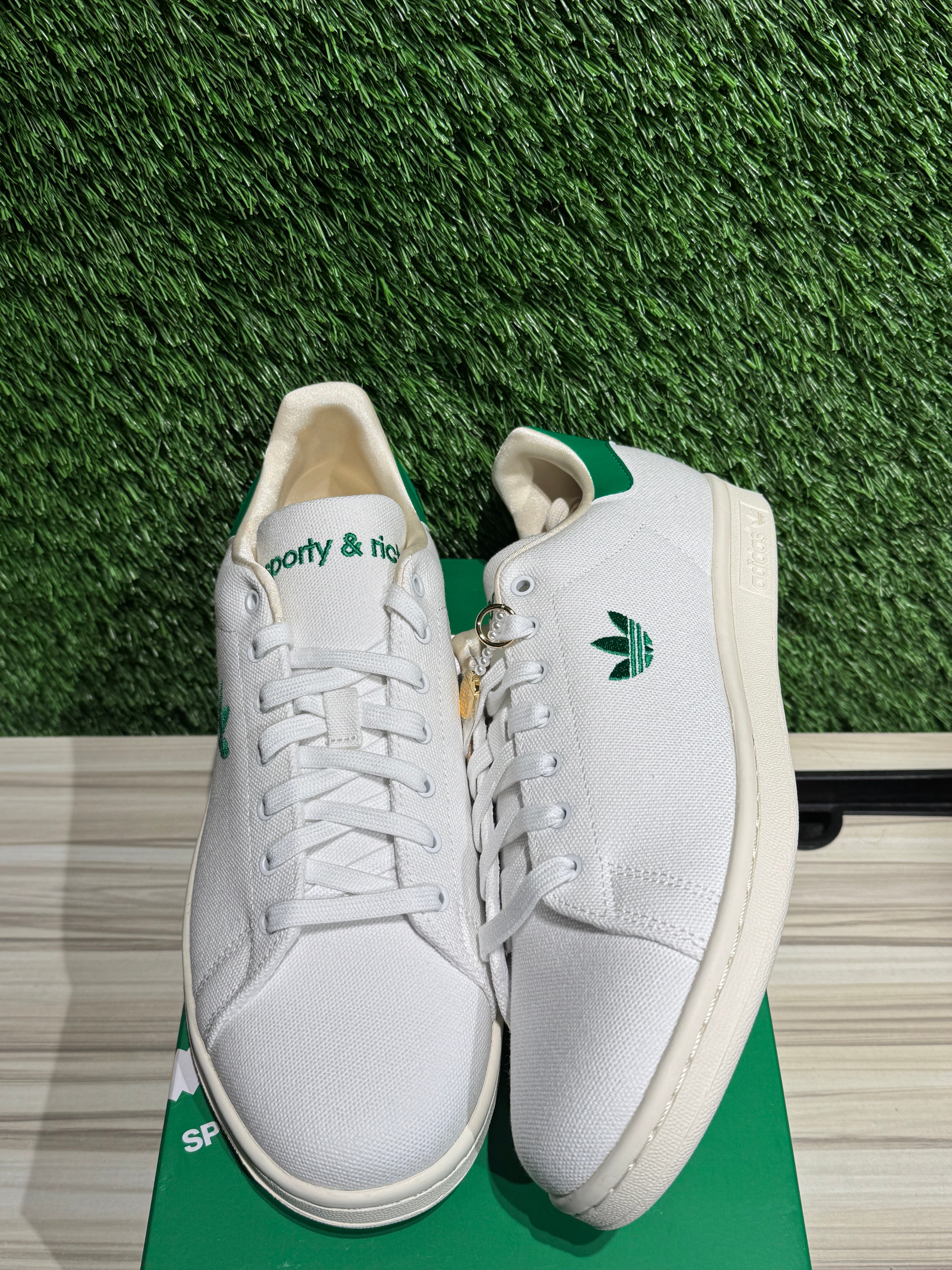 adidas Stan Smith Sporty & Rich White Green Sz 9.5 – Sneak City