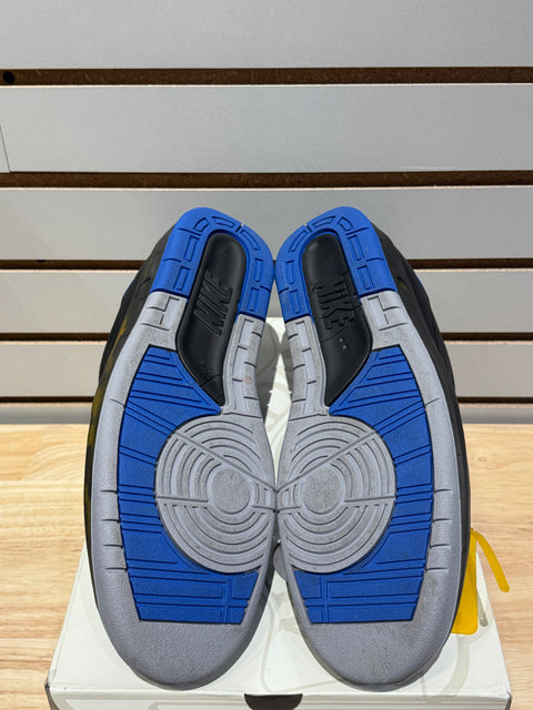 Jordan 2 Retro Low SP Off-White Black Blue Sz 10.5