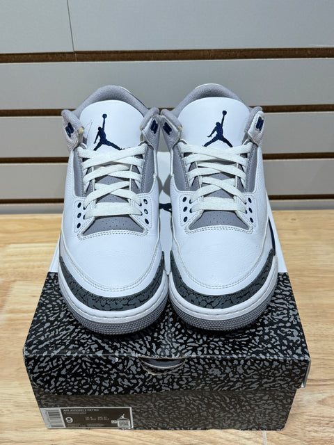 Jordan 3 Retro Midnight Navy Sz 9
