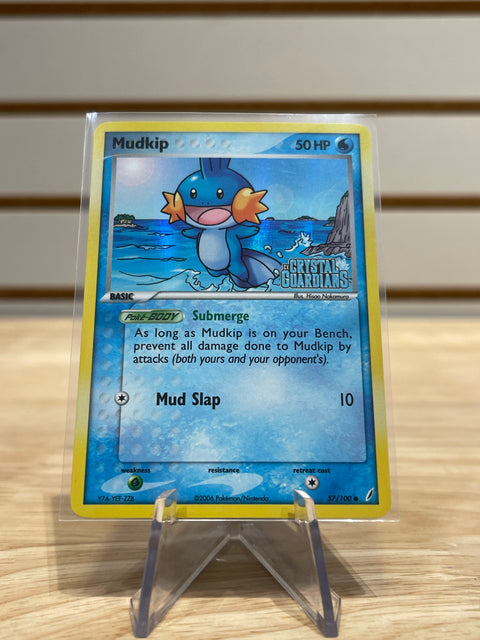 Mudkip - 057/100 - Pokemon EX Crystal Guardians (CG) Stamped