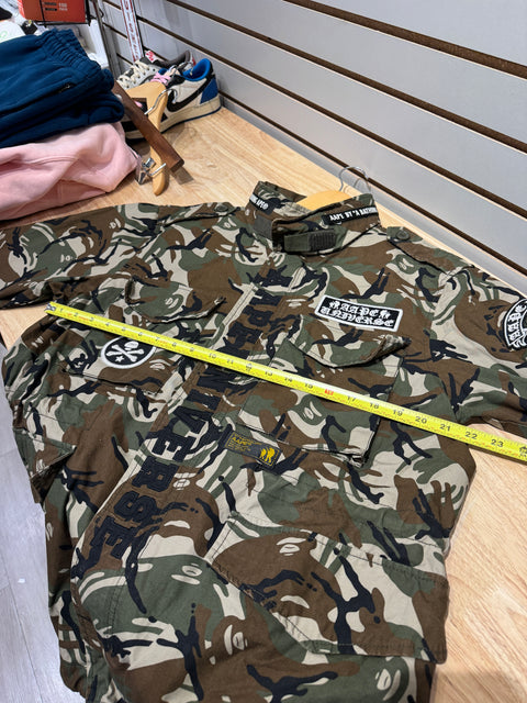 Aape Bape Bathing Ape Full-Zip Military Camo Jacket Sz XXL
