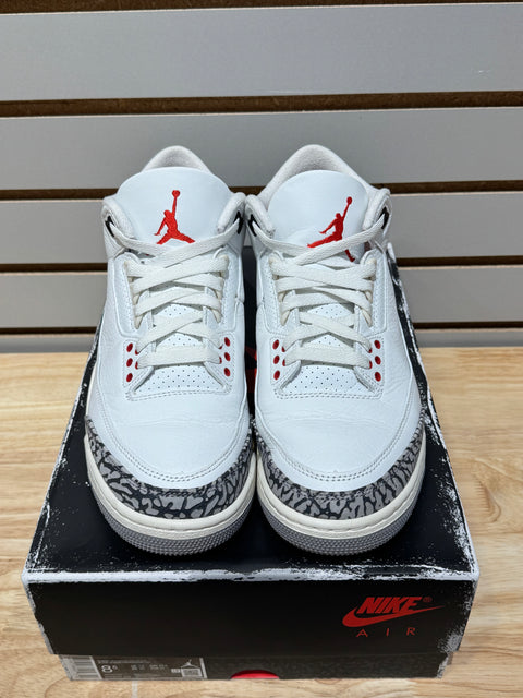 Jordan 3 Retro White Cement Reimagined Sz 8.5M