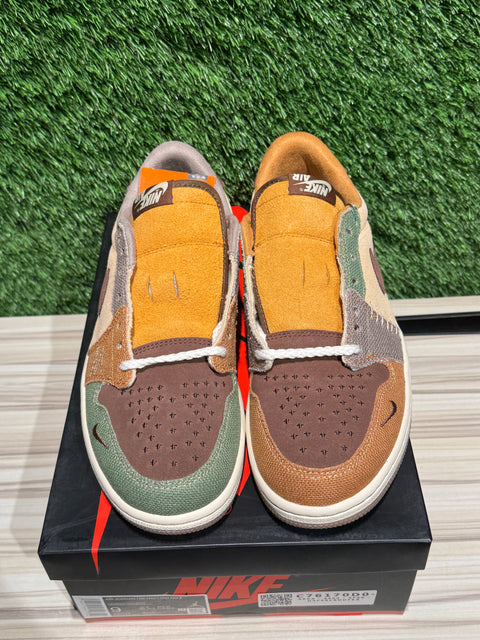 Jordan 1 Retro Low OG Zion Williamson Voodoo Sz 9