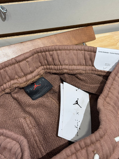 Travis Scott x Jordan Fleece Pants Archaeo Brown Sz S