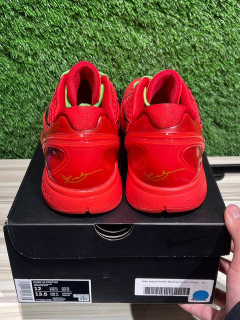 Nike Kobe 6 Protro Reverse Grinch Sz 12