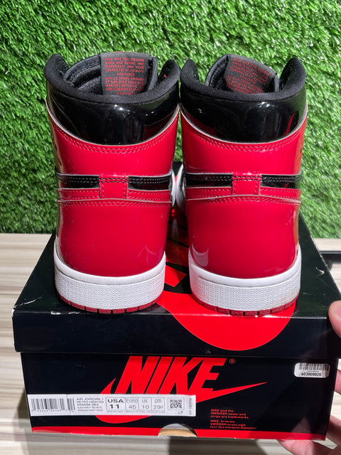Jordan 1 Retro High OG Patent Bred Sz 11