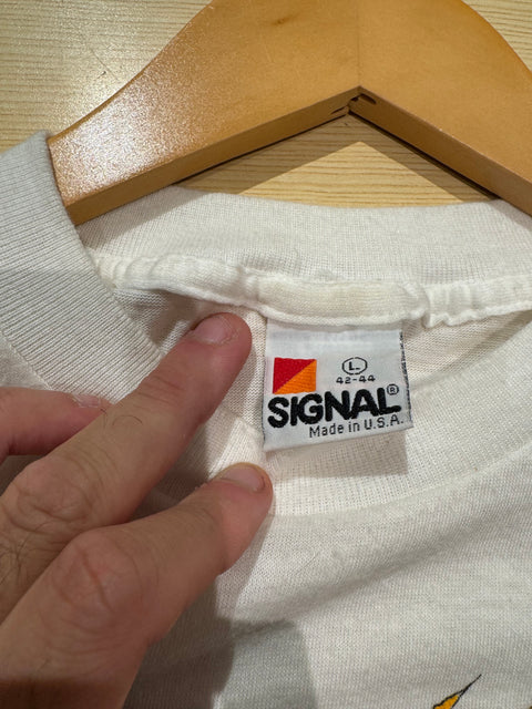 Vintage Land of Liberty USS America Tee Sz Youth L