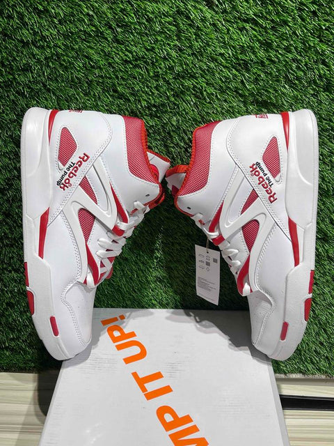 Reebok Pump Omni Zone II White Vector Red Sz 10.5M