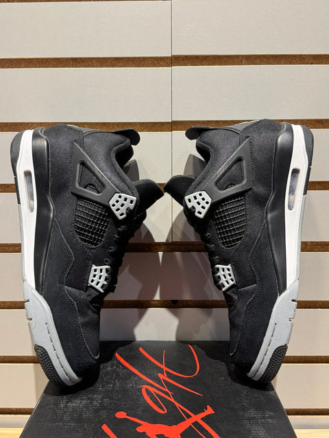Jordan 4 Retro SE Black Canvas Sz 9M