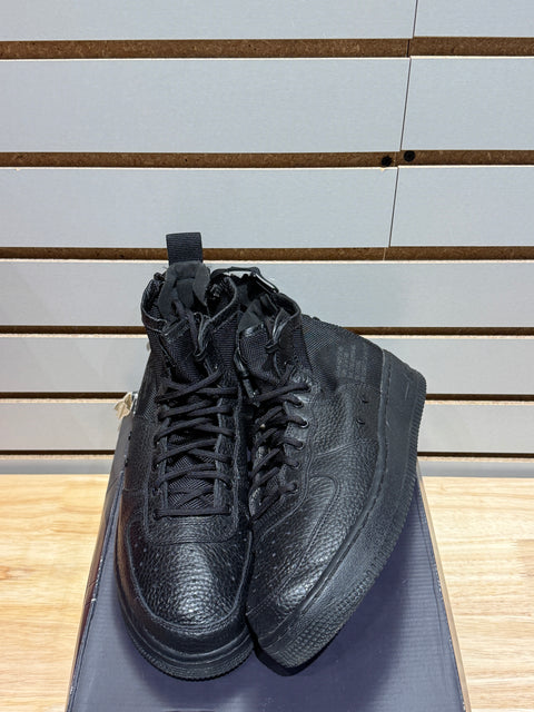 Nike SF Air Force 1 Mid Triple Black (GS) Sz 6.5Y
