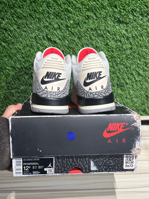 Jordan 3 Retro White Cement Reimagined Sz 12.5M