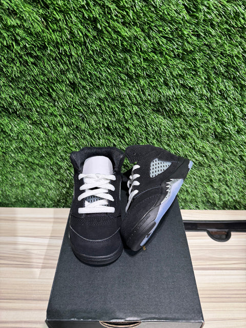 Jordan 5 Retro OG Black Metallic Reimagined (TD) Sz 7c