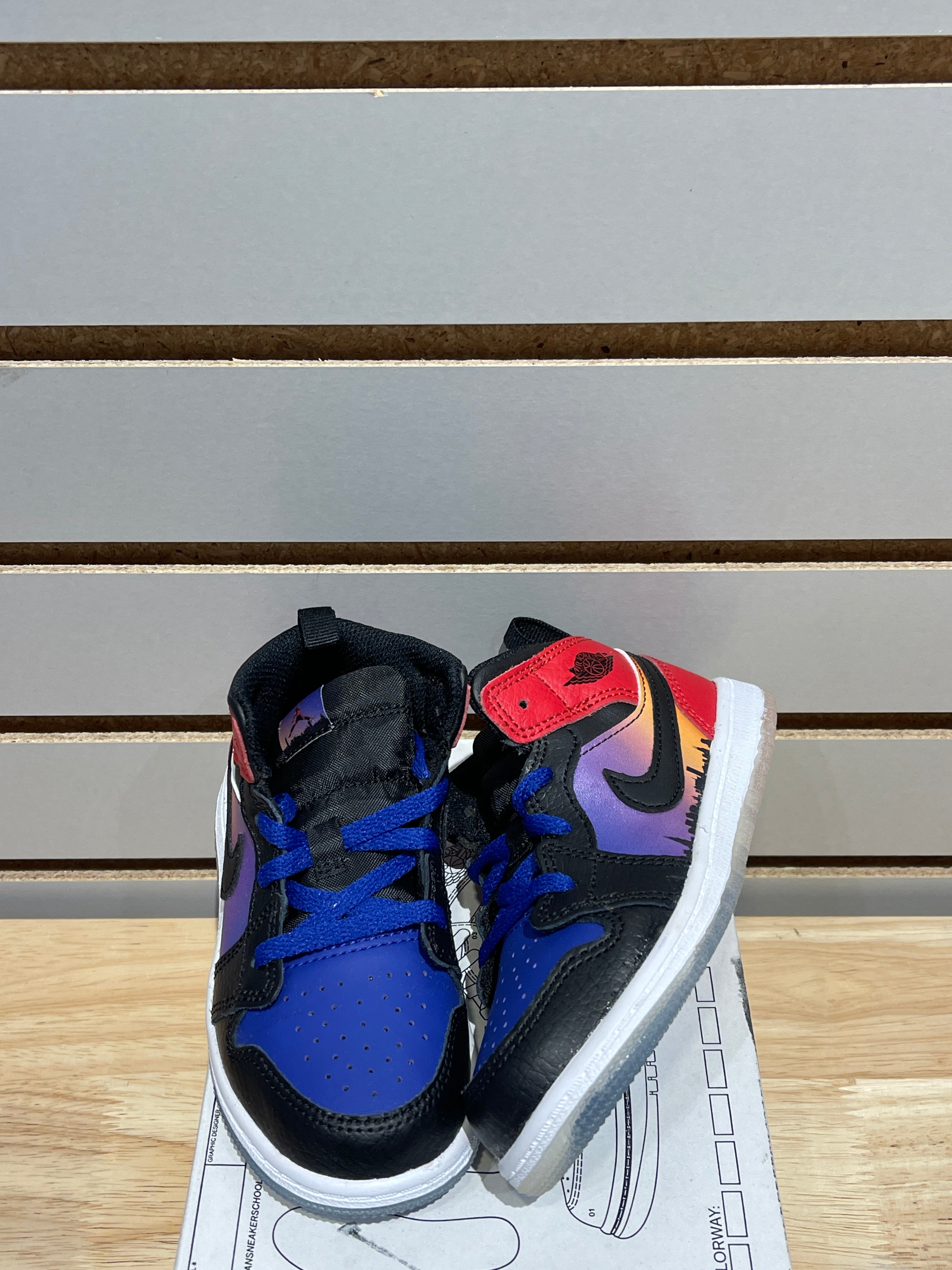 Jordan 1 Mid SS Skyline (TD) Sz 9C – Sneak City