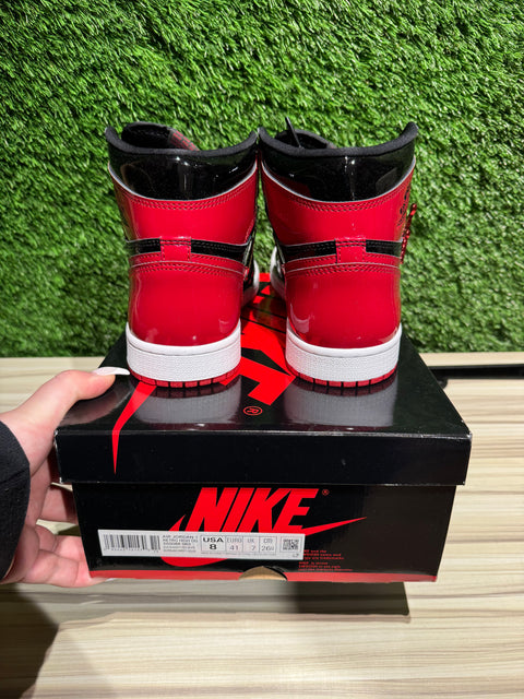 Jordan 1 Retro High OG Patent Bred Sz 8