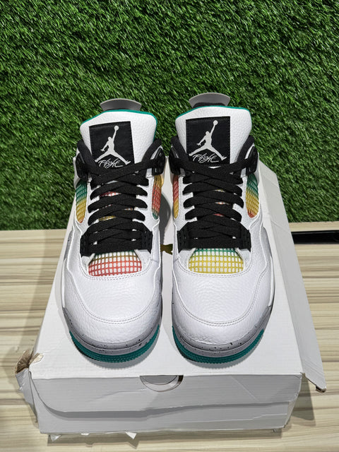 Jordan 4 Retro Lucid Green Rasta (Women's) Sz 10M