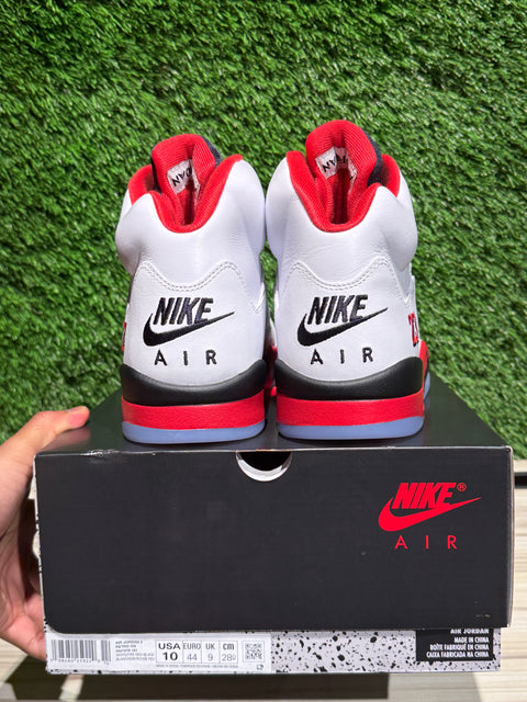 Jordan 5 Retro Fire Red Black Tongue (2025) Sz 10M