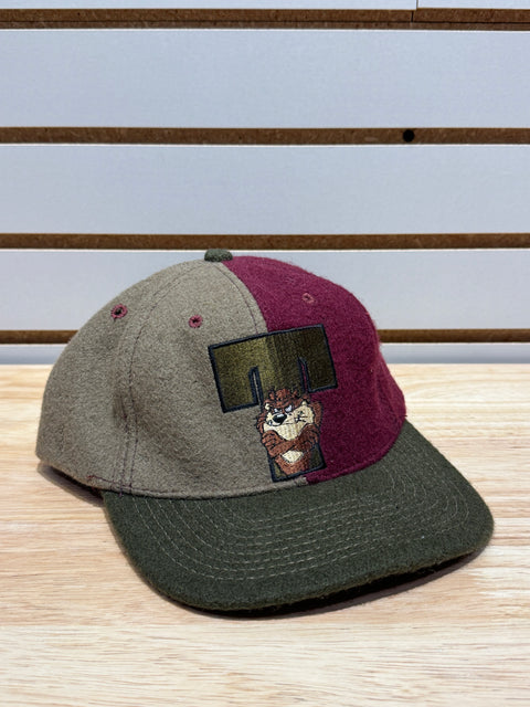 Vintage 1991 Made In USA Warner Bros. Acme Clothing Looney Tunes Taz Wool Baseball Hat