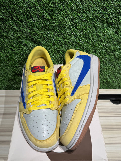 Jordan 1 Retro Low OG SP Travis Scott Canary (Women's) Sz 7.5M
