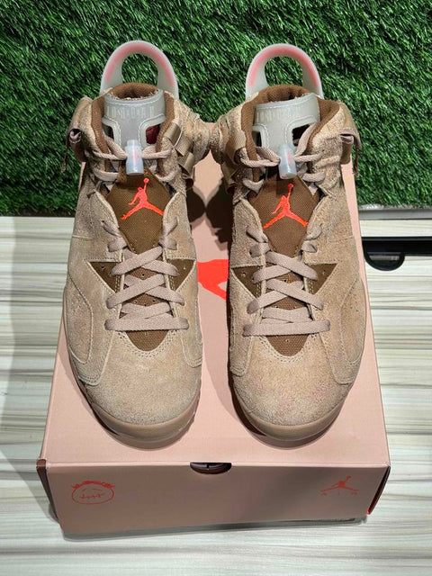 Jordan 6 Retro Travis Scott British Khaki Sz 8.5M
