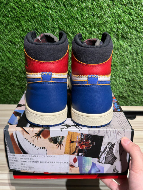 Jordan 1 Retro High Union Los Angeles Storm Blue (Promo Sample) Sz 11.5