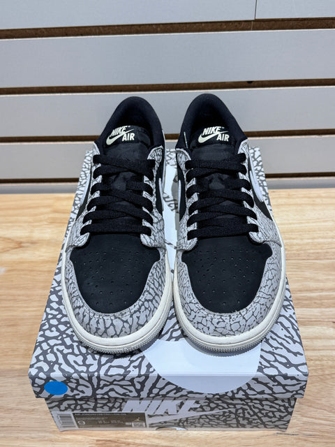 Jordan 1 Retro Low OG Black Cement Sz 9