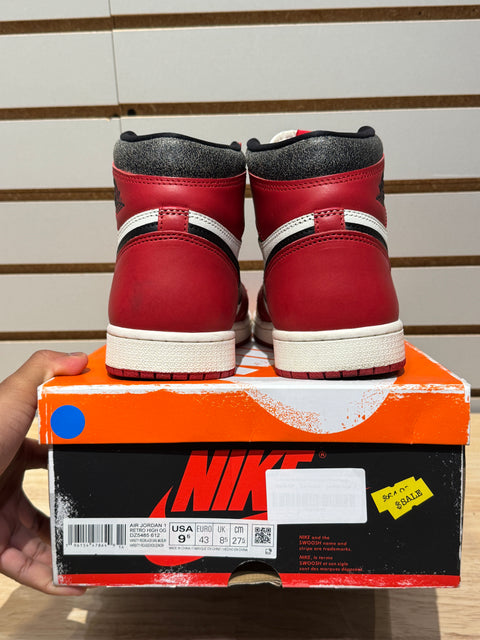 Jordan 1 Retro High OG Chicago Lost and Found Sz 9.5M