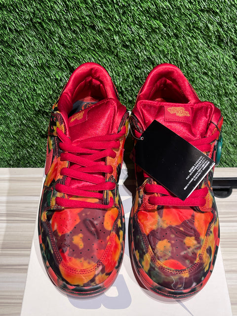 Nike SB Dunk Low The Wizard of Oz Poppy Field Sz 12