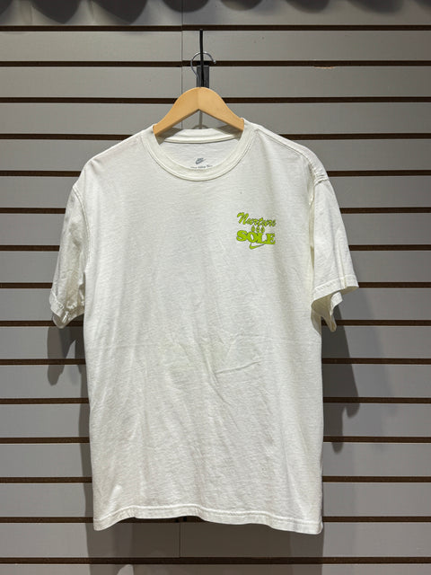 Nike Nurture The Sole Tee White Sz M
