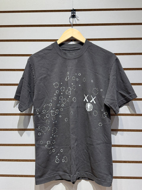 KAWS For Kid Cudi Moon Man GID Tee Vintage Black Sz S