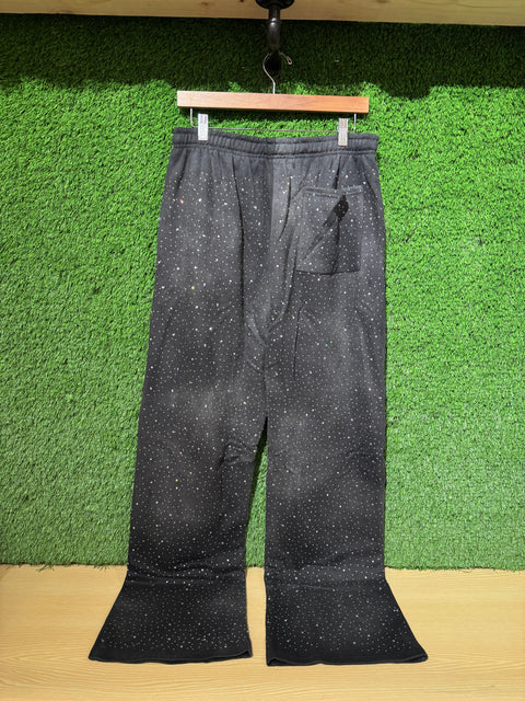 Awoken Dreams Black Rhinestone Sweat Pants Sz XXL