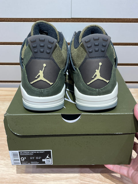 Jordan 4 Retro SE Craft Medium Olive Sz 9.5