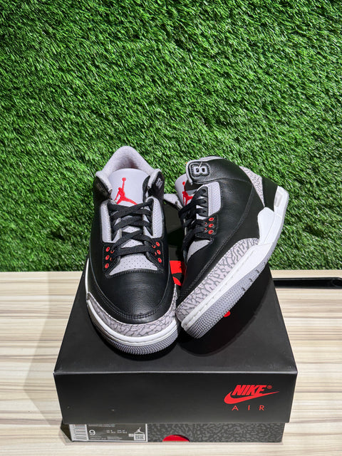 Jordan 3 Retro OG Black Cement (2024) Sz 9