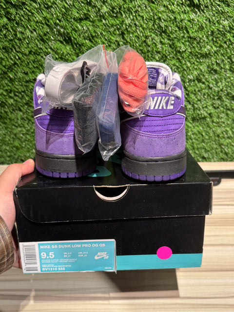 Nike SB Dunk Low Concepts Purple Lobster Sz 9.5M