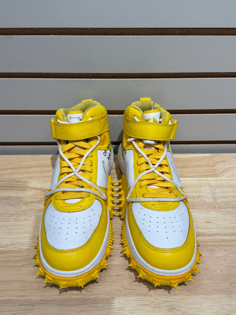 Nike Air Force 1 Mid SP Off-White Varsity Maize Sz 10.5
