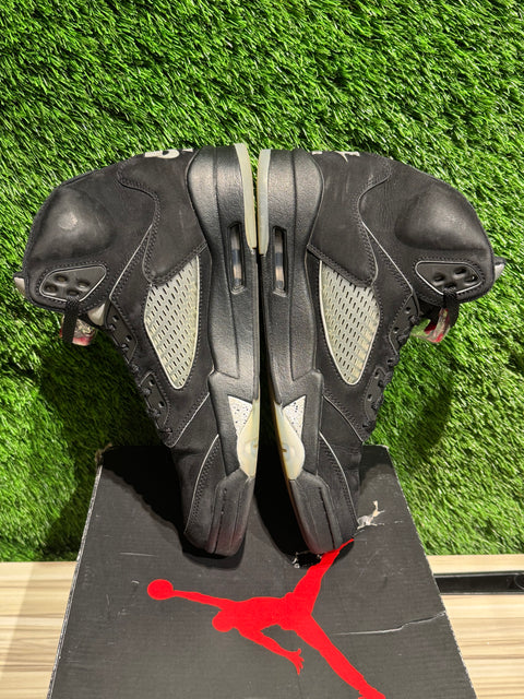 Jordan 5 Retro OG Black Metallic Reimagined Sz 9.5M