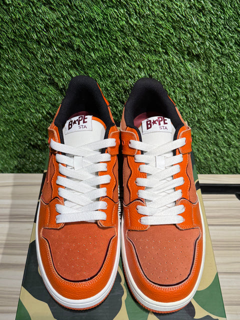 A Bathing Ape Bape SK8 Sta Orange Brown