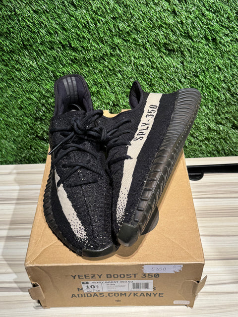 adidas Yeezy Boost 350 V2 Core Black White Sz 10.5M