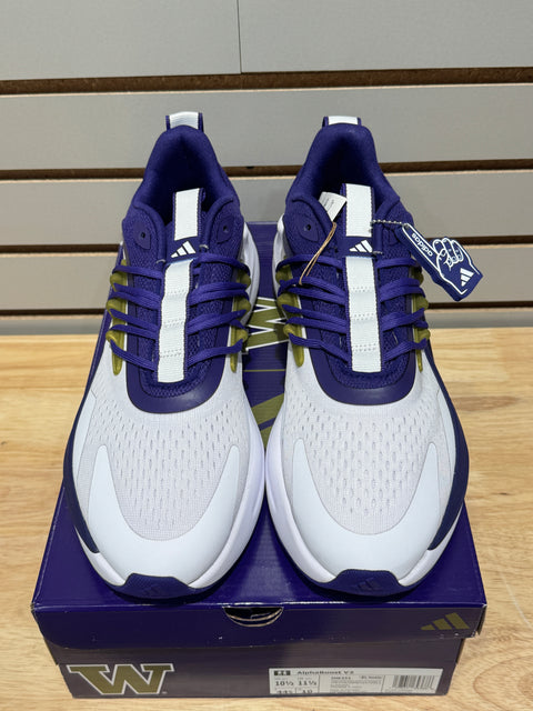 adidas Washington Huskies Alphaboost V2 Sz 10.5