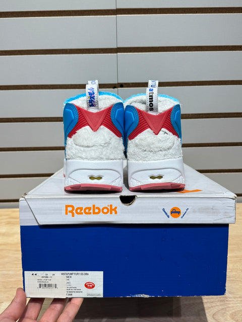 Reebok Instapump Fury Doraemon Furry Blue Sz 11