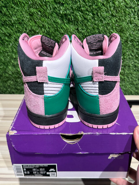 Nike SB Dunk High Invert Celtics Sz 8M