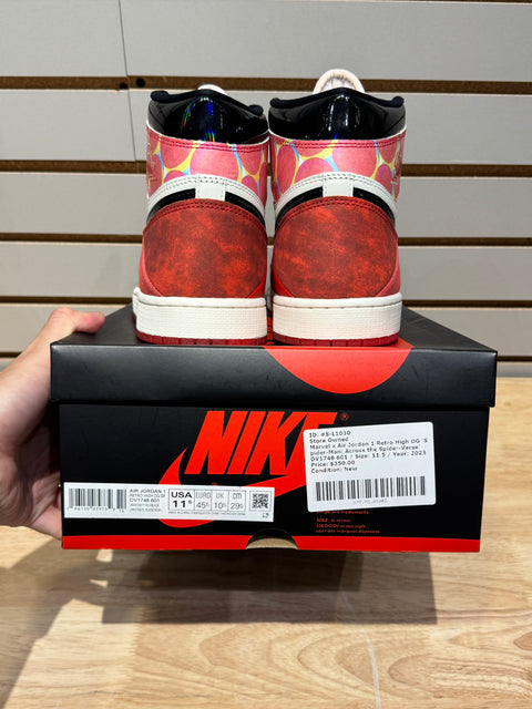 Jordan 1 Retro High OG Spider-Man Across the Spider-Verse Sz 11.5