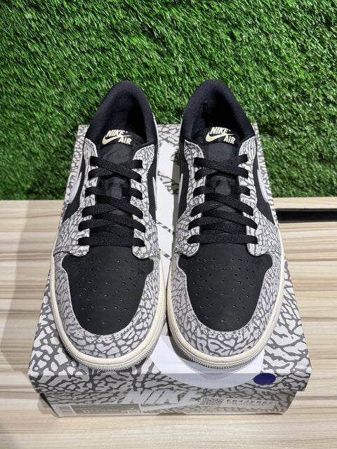 Jordan 1 Retro Low OG Black Cement Sz 11.5