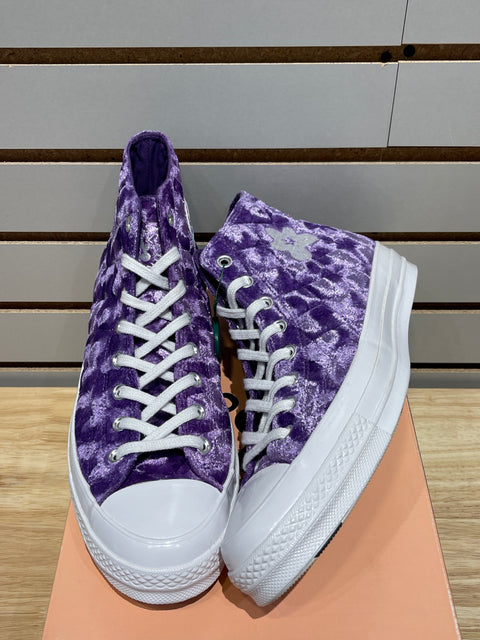 Converse Chuck Taylor All Star 70 Hi Golf le Fleur TTC Quilted Velvet Sz 10.5