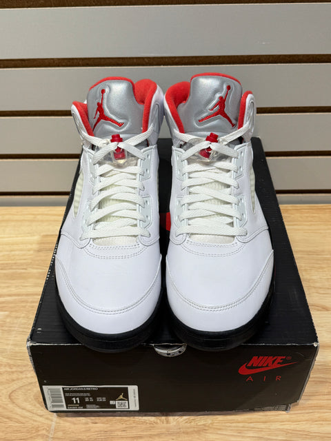 Jordan 5 Retro Fire Red Silver Tongue (2020) Sz 11