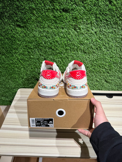Nike SB Dunk Low Decon N7 Opti Yellow University Red Sz 9M