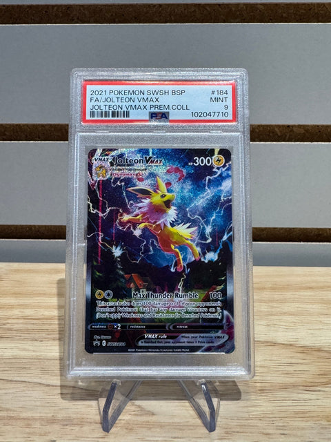 Jolteon VMAX SWSH184 Jolteon VMAX Premium Collection Alternate Art PSA 9