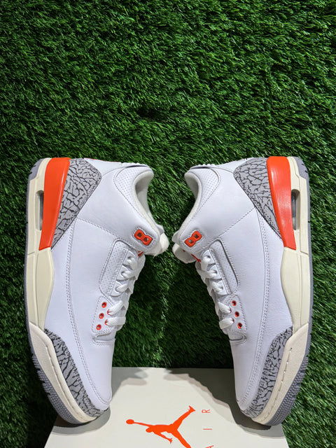 Jordan 3 Retro Georgia Peach (Women's) Sz 9.5M/11W