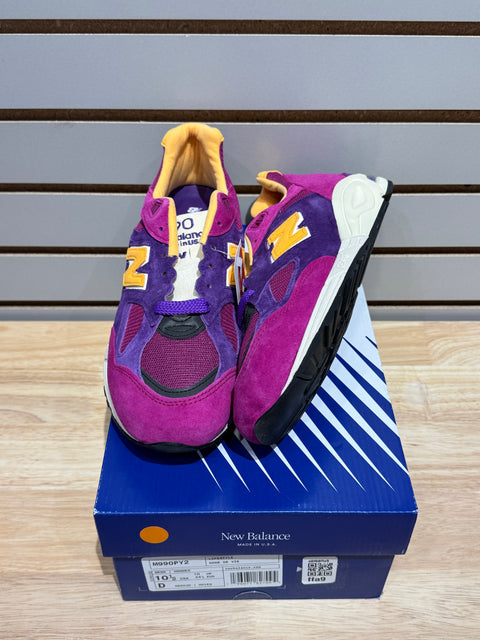 New Balance 990v2 MiUSA Teddy Santis Purple Yellow