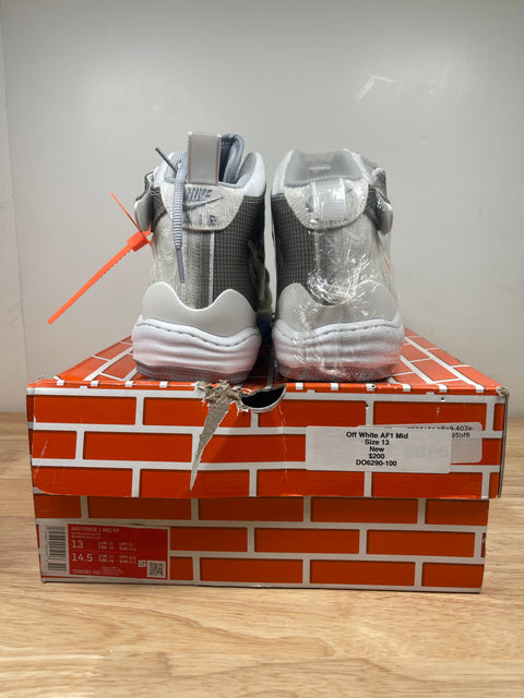 DS Off White Air Force Mid Sz 13