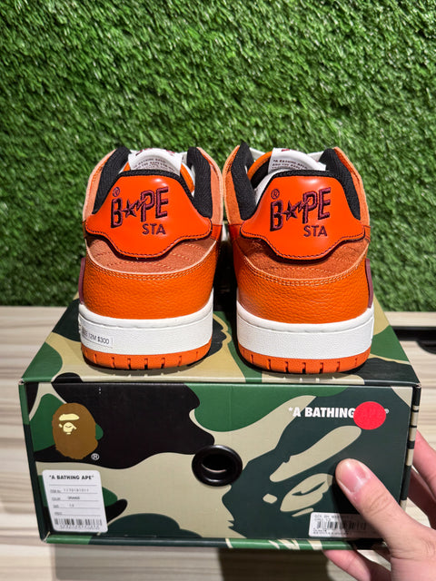 A Bathing Ape Bape SK8 Sta Orange Brown